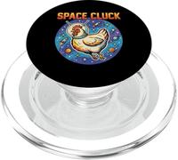 Space Cluck Cosmic Chicken Space Humor PopSockets PopGrip for MagSafe