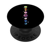 Space Colorful Planets Sun Space System Pretty Art PopSockets Swappable PopGrip