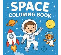 Space Coloring Book for Kids: 50 Rocket & Astronaut Coloring Pages