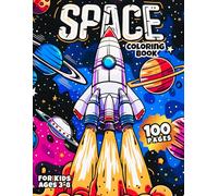 Space Coloring Book for Kids Ages 3-8: A Fun 100-Page Outer Space Adventure for Boys & Girls