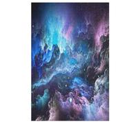 Space Colors Nebula Wooden Jigsaw Puzzle for Adults 1000 Piece Puzzles for Kids Challenging Game 78×53cm