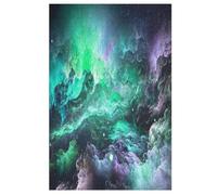 Space Colors Nebula Wooden Puzzles Jigsaw Puzzle 1000 Pieces for Adults Creative Difficult Challenging Game （78×53cm）