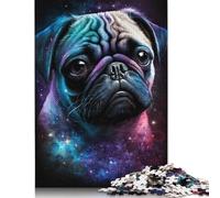 Space Colour Pug Puzzles 1000 Pieces Paper Puzzles for Adults And Teenager Family Game Christmas Eve Gifts 1000pcs (75x50cm)