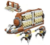 Space Combat Clone Soldier Series | Attack Carrier with 32 Clone Soldiers and 2 Droid Robots | Scalable Interactive Transport Ship (32 Clone Soldiers and 2 Droid Robots)
