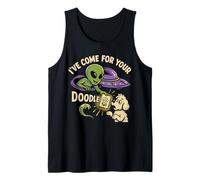 Space comes to the dog I've Come for Your Doodle Funny Dog Tank Top