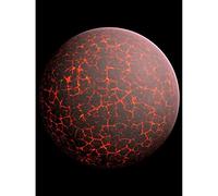 Space Concept Illustration Planet Earth Early Formation Art Print Canvas Premium Wall Decor Poster Mural