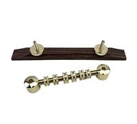 Space Control Adjustable Roller GUITAR Bass Bridge~Rosewood Base Fits For Gret-ch JAZZ Electric Guitar(GOLD)