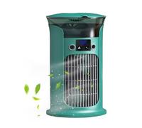Space Cooler for Bedroom - Humidifying Fan for Desk,3 Wind Speed Cooling Device with LED Light for Dormitories Bedroom Office Children's Room Outdoor Camping Study Apartment