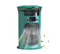 Space Cooler for Bedroom - Humidifying Fan with Light,Portable Cooling Device with LED Light and 3 Wind Speed for Children's Room Apartment Office Camping Study