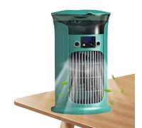 Space Cooler | Small Humidifying Cooling Fan,3 Wind Speed Cooling Device with LED Light for Dormitories Bedroom Office Children's Room Outdoor Camping Study Apartment