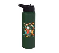 Space Cosmic Cat Adventure Stainless Steel Insulated Water Bottle