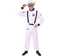 Space Cowboy Costume Set White Cowboy Hat Aviator Glasses Astronaut Suit Futuristic Western Fancy Dress Outfit Festival Party Cosplay Accessories Sci Fi Theme Adult Costume
