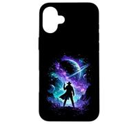 Space Cowboy Sci Fi Silhouette Galactic Western Art Case for iPhone 16 Plus