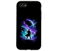 Space Cowboy Sci Fi Silhouette Galactic Western Art Case for iPhone SE (2020) / 7/8