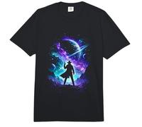 Space Cowboy Sci Fi Silhouette Galactic Western Art Comfort Colors Adult Heavyweight T-Shirt