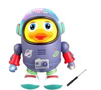 Space Dancing Duck Robot Toy,Electric Astronaut Duck with Music & LED Lights, Dancing Duckonaut Disco,For Boys Girls Birthday Preschool Home School Party