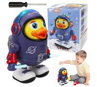 Space Dancing Duck Robot Toy, Space Duck Dancing Musical Interactive Toy, Wiggling Robot With Lights And Sounds For Birthday, Christmas And Children'S Gifts (1pc)