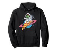 Space Dino Pizza Cosmic Ride Pullover Hoodie