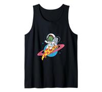 Space Dino Pizza Cosmic Ride Tank Top