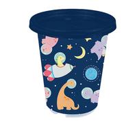 Space Dinosaur Tumbler with Straw 3pk 290ml