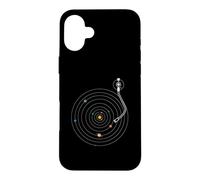 Space DJ Galaxy Universe - Solar System Music Turntable EDM Case for iPhone 16 Plus