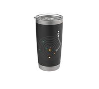 Space DJ Galaxy Universe - Solar System Music Turntable EDM Stainless Steel Insulated Tumbler