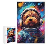 Space Dog Adventure -114 - Displayable Picture Puzzle, 1000 PCS, Home Décor Activity - for A Rewarding Weekend Challenge