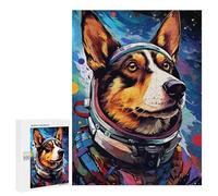 Space Dog Explorer-10: Family Puzzle Night, 500 PCS Decorative Jigsaw for Grown-Ups, for Mindful Indoor Entertainment