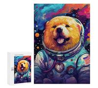 Space Dog Explorer-54 - Displayable Picture Puzzle, 300 PCS, Creative Indoor Hobby - for A Rewarding Weekend Challenge