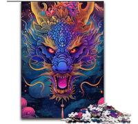 Space Dragon 1000 Pieces Jigsaw Puzzle For Adults Teens, Suitable for Ages 14 And Up Family Fun It Is Ideal As A Gift for The Whole Family (26x38cm)