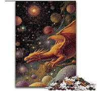 Space Dragon Adult Jigsaw Puzzles 1000 Pieces, for Age 14+ Home Art Decor Family Games Christmas Birthday Gifts (50x75cm)