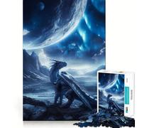 Space Dragon And Planets 1000 Piece Jigsaw Puzzles for Teenagers Jigsaw Brain Workout Toy Group Play Art Assembly Classic Gift (38x52cm)