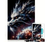 Space Dragon Jigsaw Puzzles 1000 Pieces for Teenagers Logic Game Warm Time Precise Cut Art Collection Piece (38x52cm)