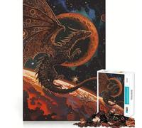 Space Dragon Jigsaw Puzzles for Teenagers 1000 Piece Thought Toy Calm Escape Precise Edge Amazing Present (50x75cm)