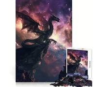 Space Dragon On The Edge 1000 Piece Jigsaw Puzzles for Adults Jigsaw Mind Play Home Pastime Clean Edge Lovely Present (38x52cm)