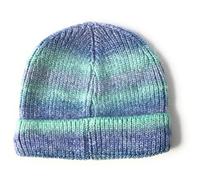 Space dye Fisherman Soft Knit Trawler Skull Beanie Hat Vintage Style Men's Woman's Hats (Blue)