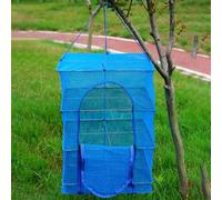 Space Efficient 3 Layers Drying Net Suitable for Indoor and Outdoor Drying of Fish and Vegetables (40 * 40 * 65cm)