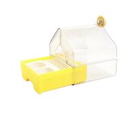 Space Efficient Conure Bath Feed Container Clear Observation Panel Secure Arrange Swallow Habitats Simple Bird Feeding Bath