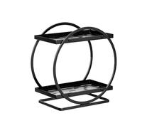 Space Efficient Cosmetic & Toiletry Holder Carbon Steel Construct Makeup & Toothbrush for Modern Bathrooms Space Saving