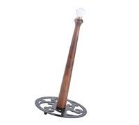 Space Efficient Floor Storage Tower Metal Structure With Wooden Finish Quick Installation Home Decoration Sturdy Metal Tissue Holder Floor