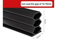 Space Efficient Foldable Draft Stopper with Design Perfect Addition to Your Home Essentials (black 15mm)
