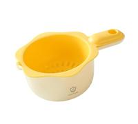 SPACE EFFICIENT FRUIT WASHER SPINNER BOWL, FRUIT CLEANING BOWL - Vegetable Wash Spinner, Double Layer Produce Strainer Rinse and Colander | Food Strainer, Multipurpose Colander for Fresh Fruits and