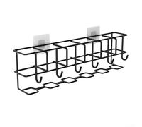 Space Efficient Metal Umbrella Holder, for Organizing Various Types of Umbrellas at Home or Office (Black)