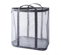 Space Efficient Wall Mounted Mesh Storage Basket for Keeping Your Home Organized (Gray)