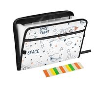 Space Elements Flight Hanging File Folders A4 Size File Pocket Folders with Pockets Letter File Folder Paper File Folder for Nursing Student Tactical