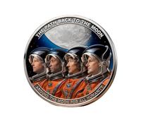 Space Exploration Collectible Challenge Cin Silvers Plated Moon Landing Memorabilia Silver Coins Meaningful, Collectible Memorabilia for Astronomy Lovers Home Decor Birthdays Anniversaries