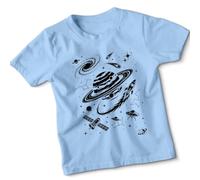 Space Exploration Kids T-Shirt Science Astronomy Planet Rocket Galaxy Cool Boys Girls Childrens Tee