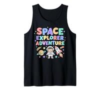 Space Explorer Adventure Kids Graphic Cute Cartoon Tank Top