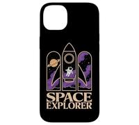 Space Explorer Astronaut Rocket Galaxy Saturn Case for iPhone 14 Plus