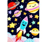 Space Explorer Notebook: Pastel Rockets & Smiling Planets: Creative Kids Journals Series